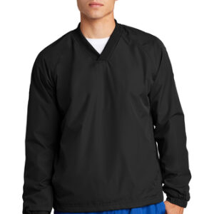 Sport-Tek® Men's V-Neck Raglan Wind Shirt