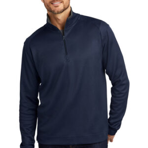 Port Authority® Men's Vertical Texture 1/4-Zip Pullover