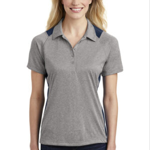Sport-Tek® Ladies Heather Colorblock Contender™ Polo