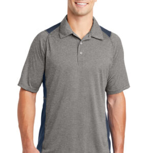Sport-Tek® Men's Heather Colorblock Contender™ Polo